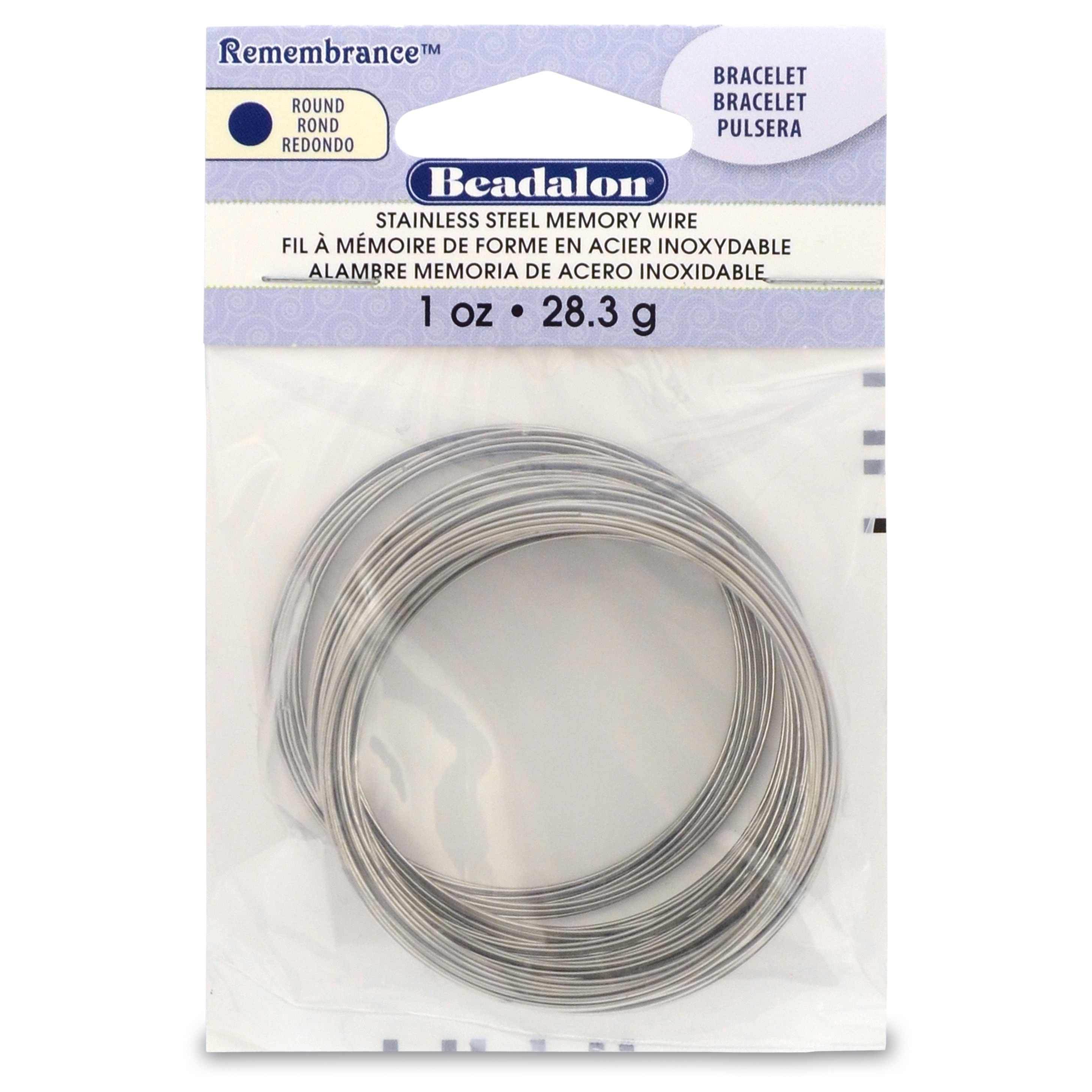 Bracciale Beadalon ricordo filo memoria .62 mm .25 oz - luminoso - 75 bobine - JMBT-1 - Foto 1 di 1