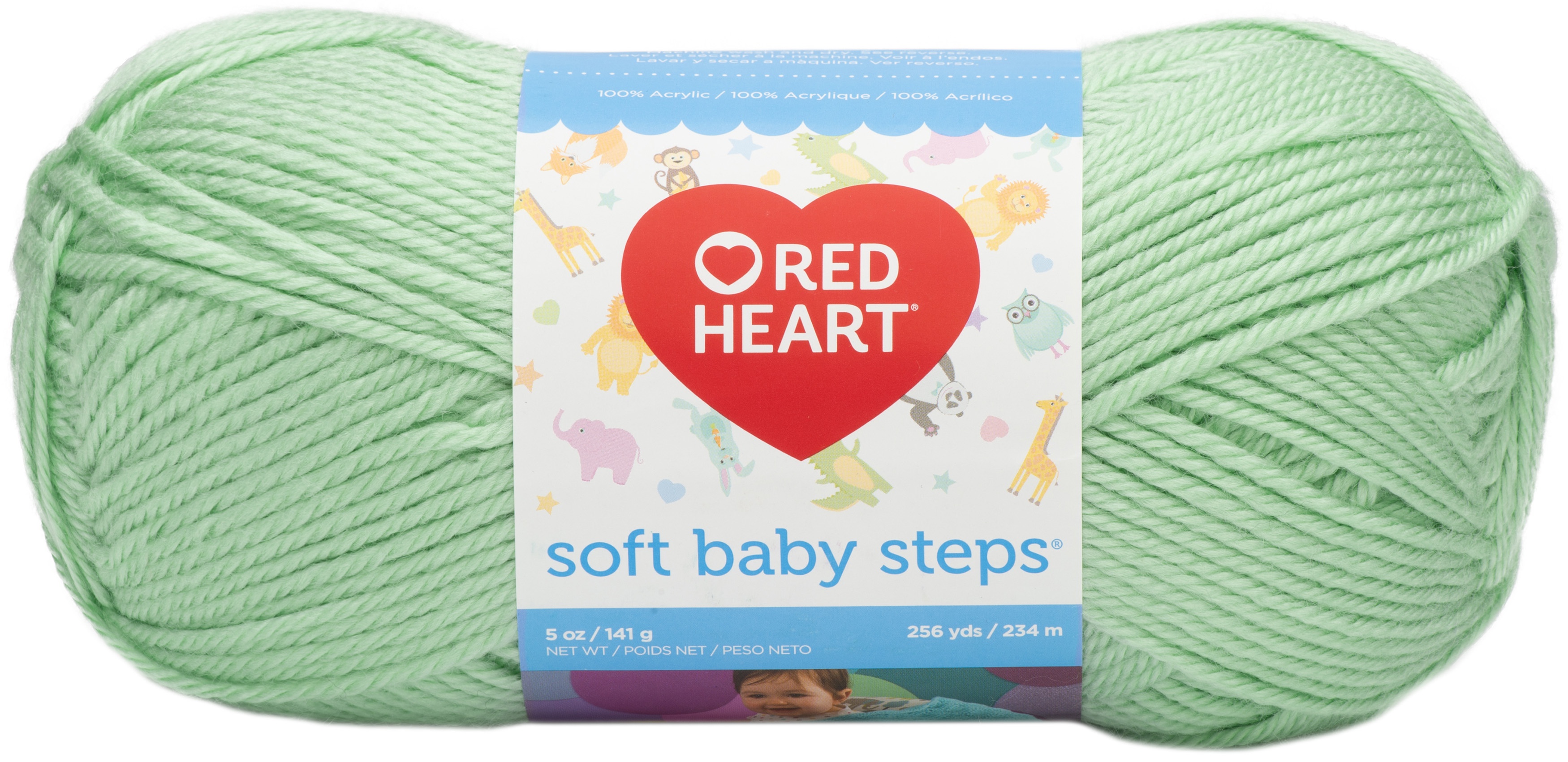 3er Pack - Red Heart Soft Baby Steps Garn - Baby Green - E746-9620 - Bild 1 von 1