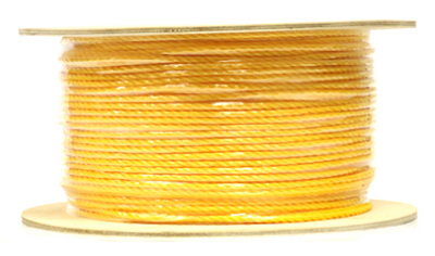 Polypropylene Rope, Hollow Braid, Yellow, 1/4 In. x 1000 Ft. – 644731TV